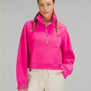 Lululemon Sonic Pink Scuba Quarter Zip